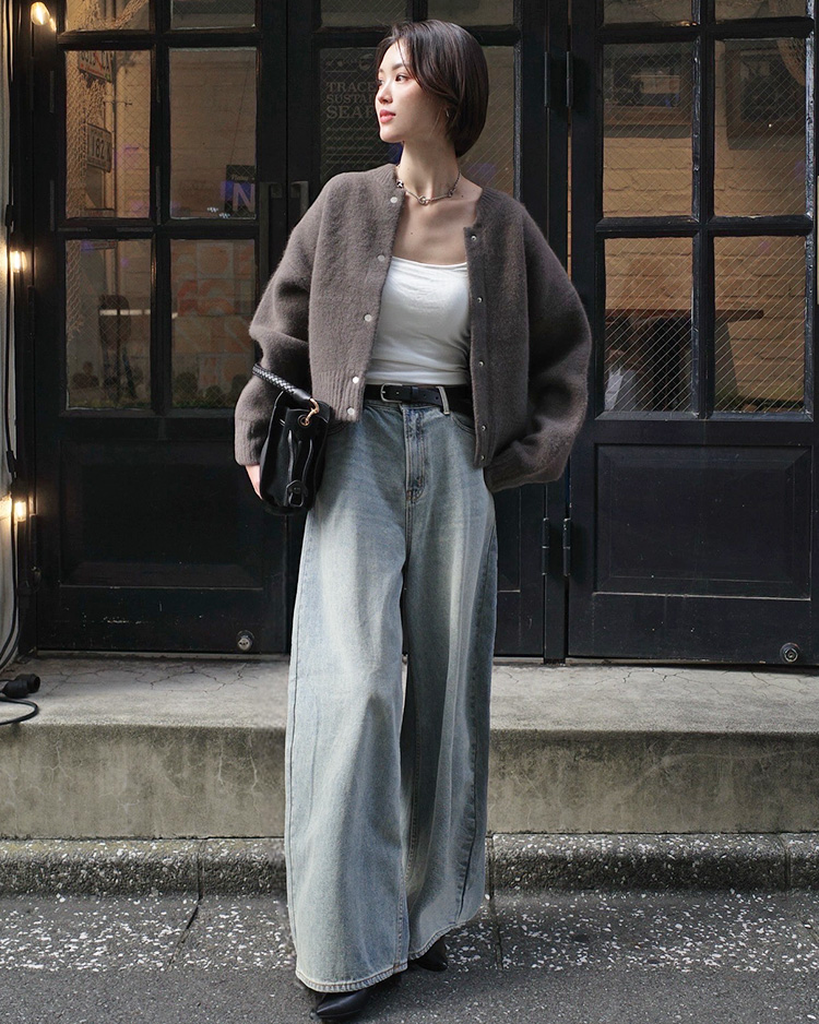 バギートップデニムパンツ | AKTE