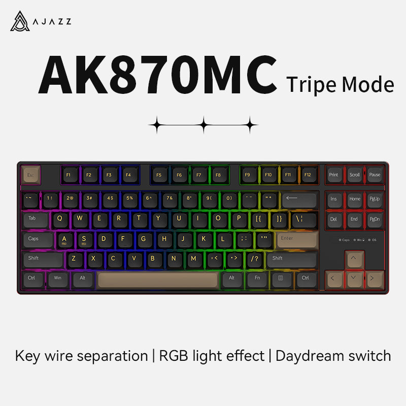 AJAZZ AK870MC Wired Mechanical Keyboard Satellite Axis 87 Key Hot