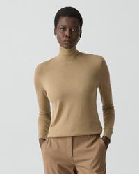 Turtleneck Sweater in Regal Wool | Women's Fine Merino Knit | Theory