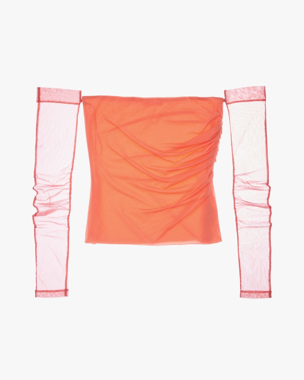 Helmut Lang Sheer Off-the-Shoulder Top | WWW.HELMUTLANG.COM