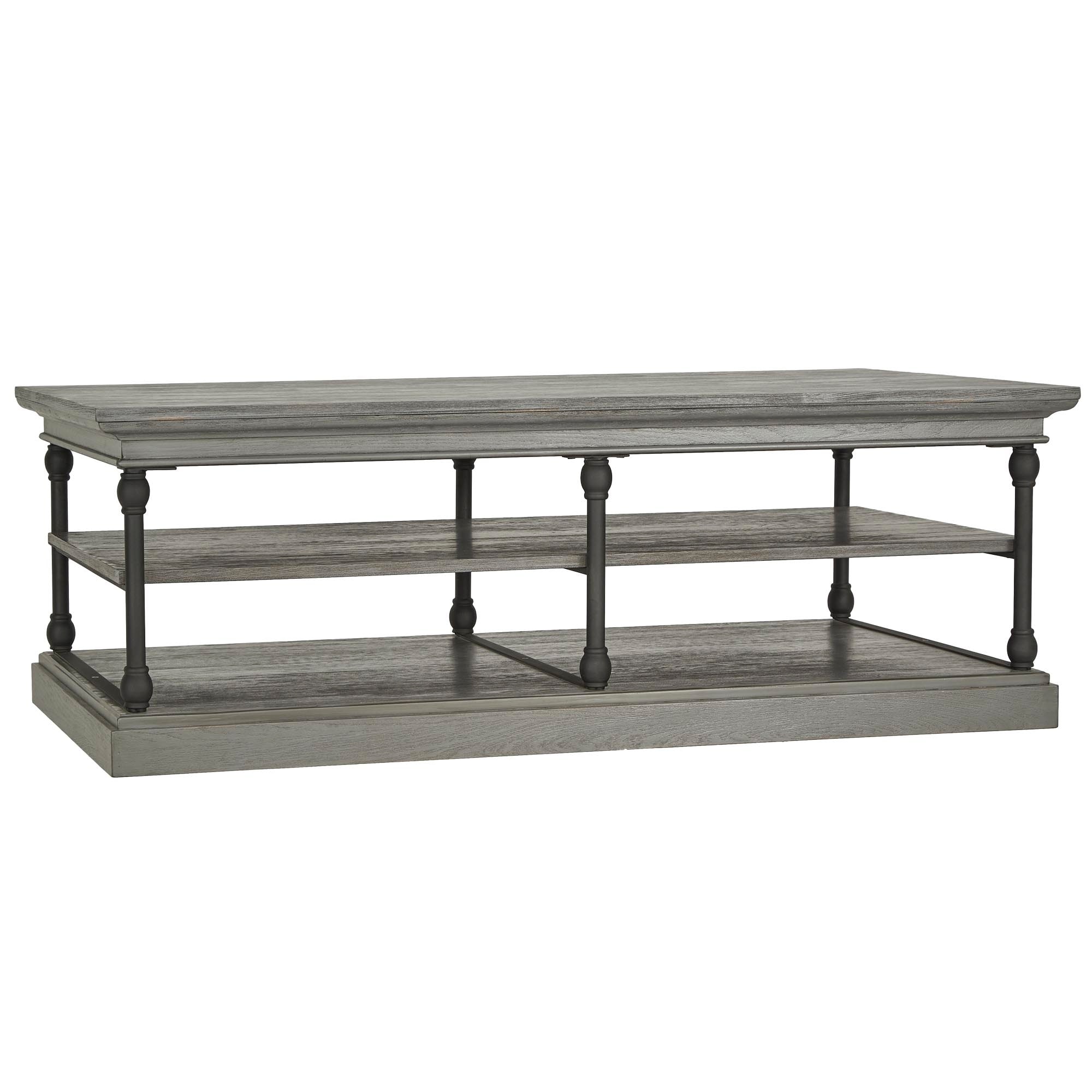 Barnstone Cornice Rectangle Storage Shelf Coffee Table by iNSPIRE