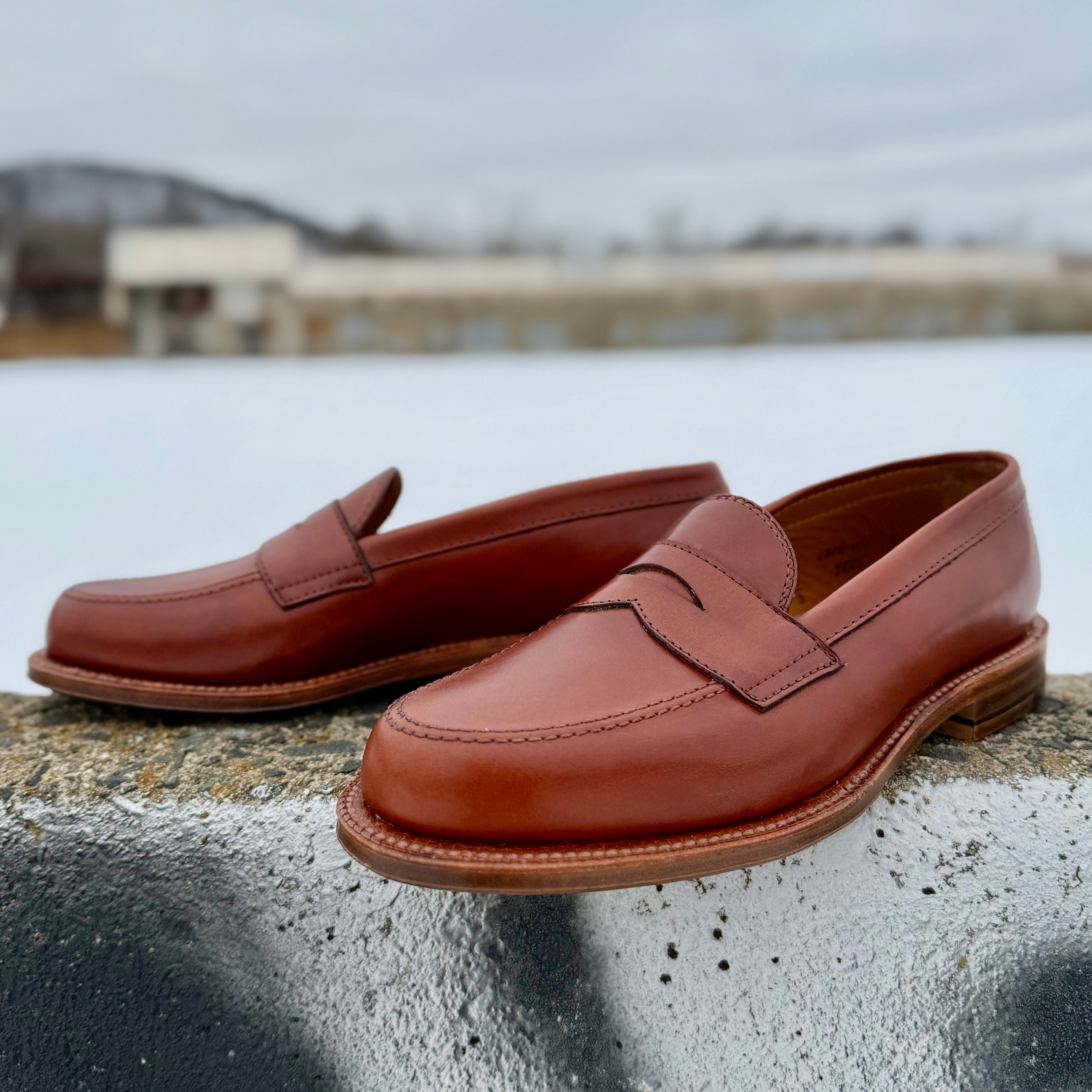 9823 - Penny Loafer in Tan Michigan Calf – ALDEN SHOES