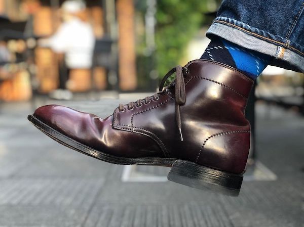 オールデン 4561H ダークバーガンディコードバン プレーントゥブーツ