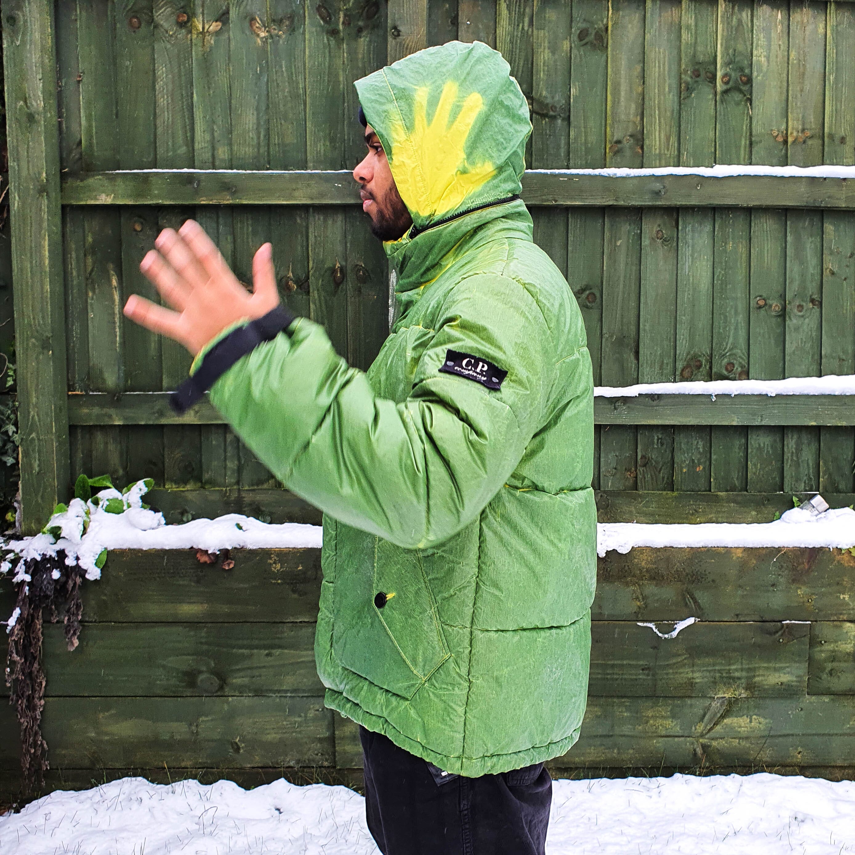 C.P. Company A/W 1998 Ice / Thermosensitive Yellow / Green Puffer