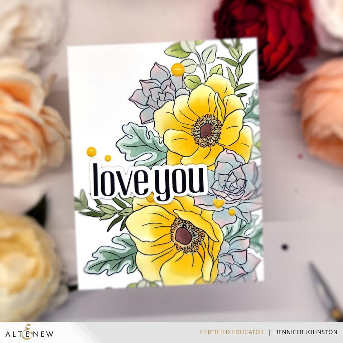 Build-A-Garden: Captivating Floral Swag Add-on Die Set | Altenew