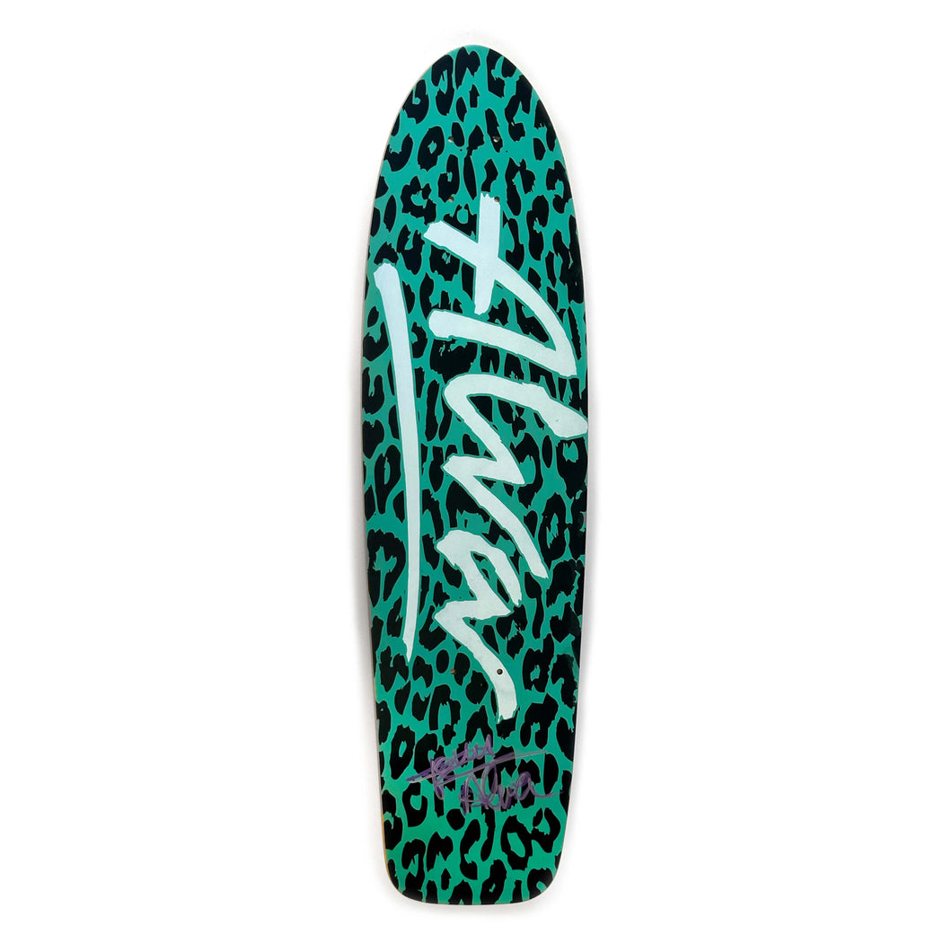 ALVA 1977 Leopard Teal Signed – Alva-Skates.com