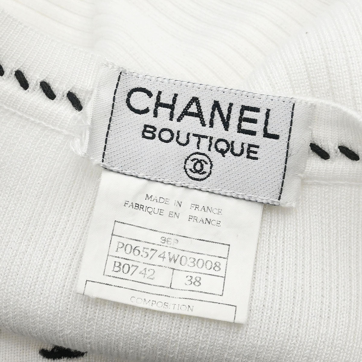 Chanel Short Sleeve Top White #38 – AMORE Vintage Tokyo