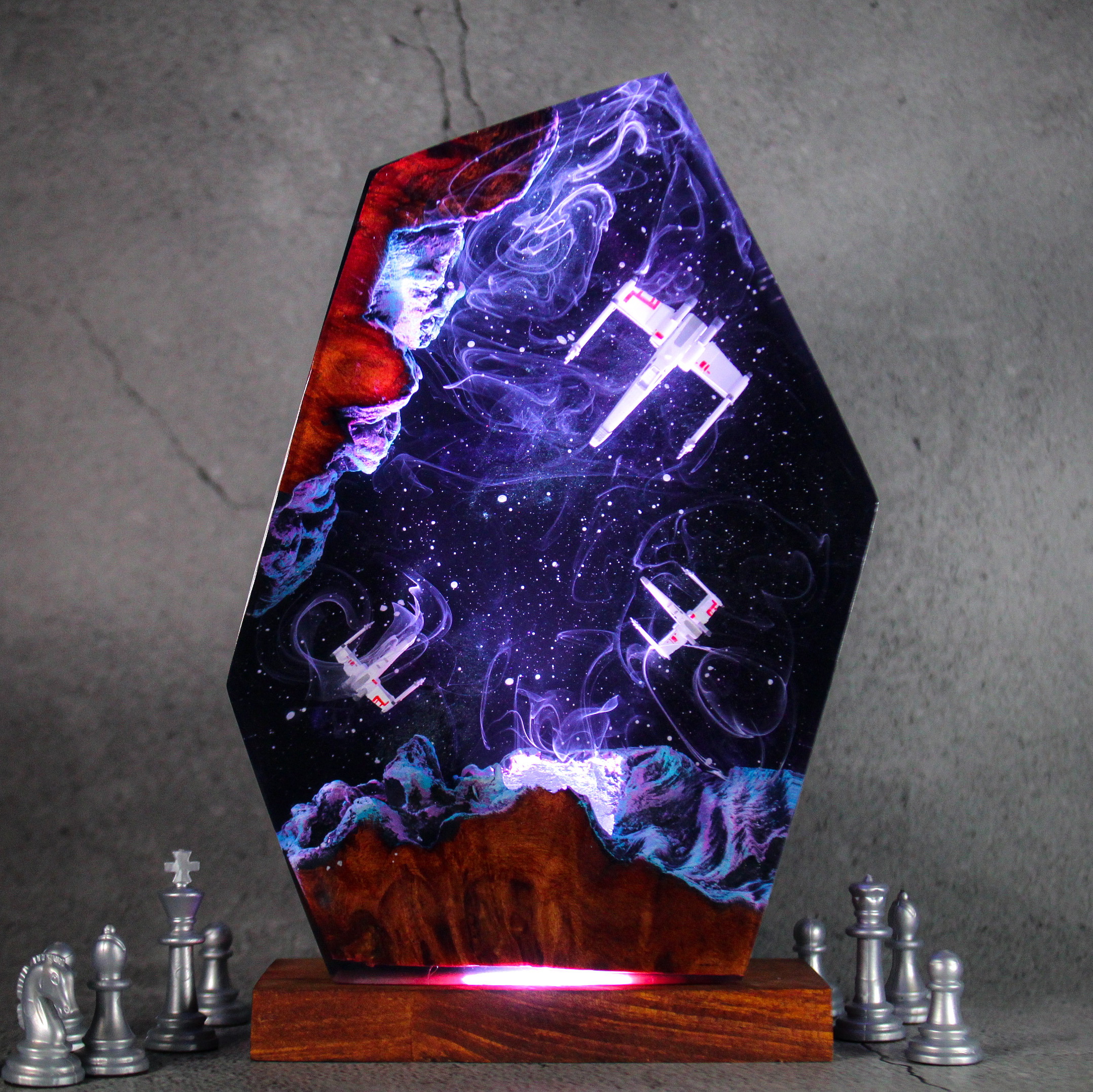 Christmas Gift 2025 , Galaxy Lamp, Star War resin lamp