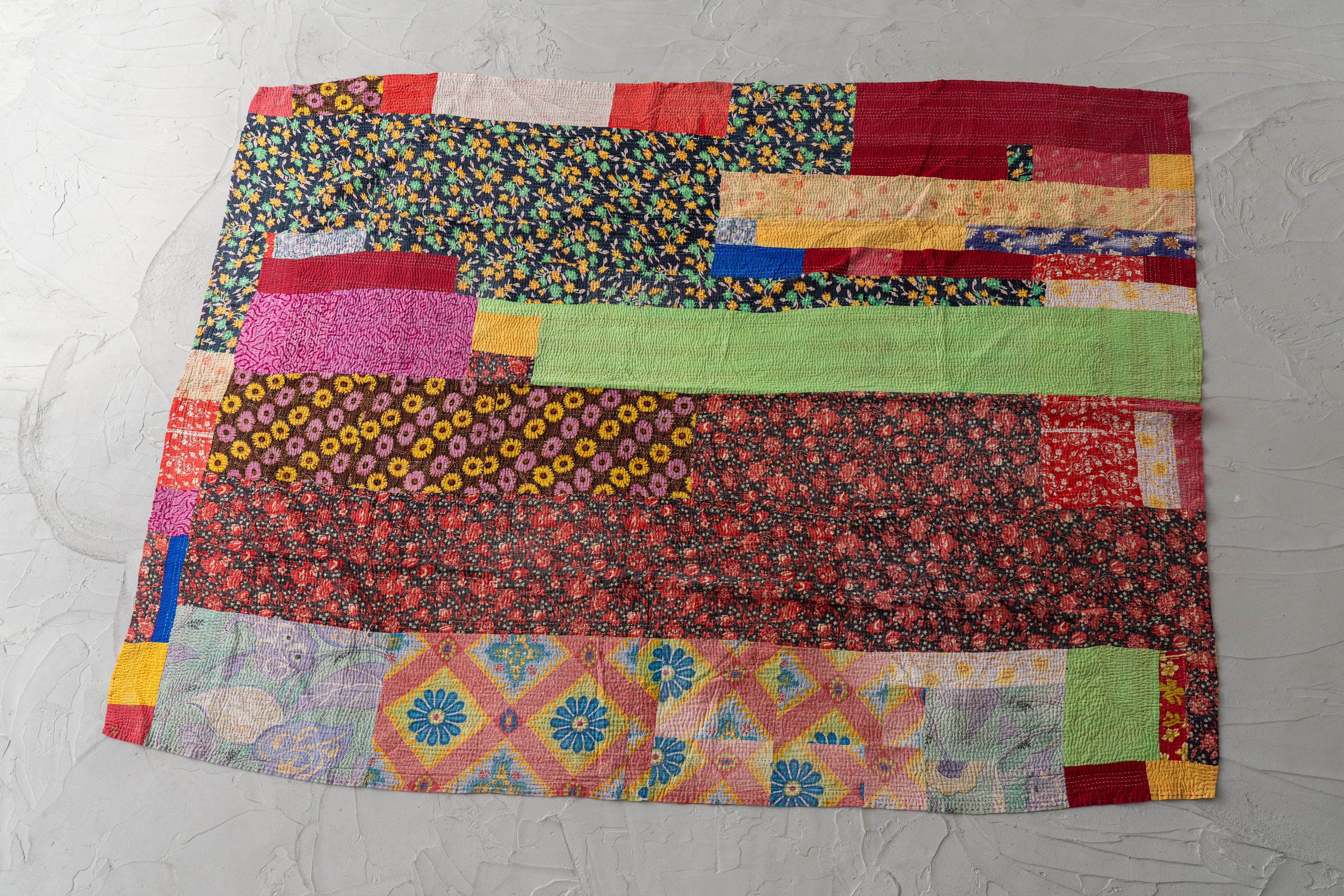 インド産 カンタキルト・ラリーキルト】ヴィンテージラグ専門店 amaleh