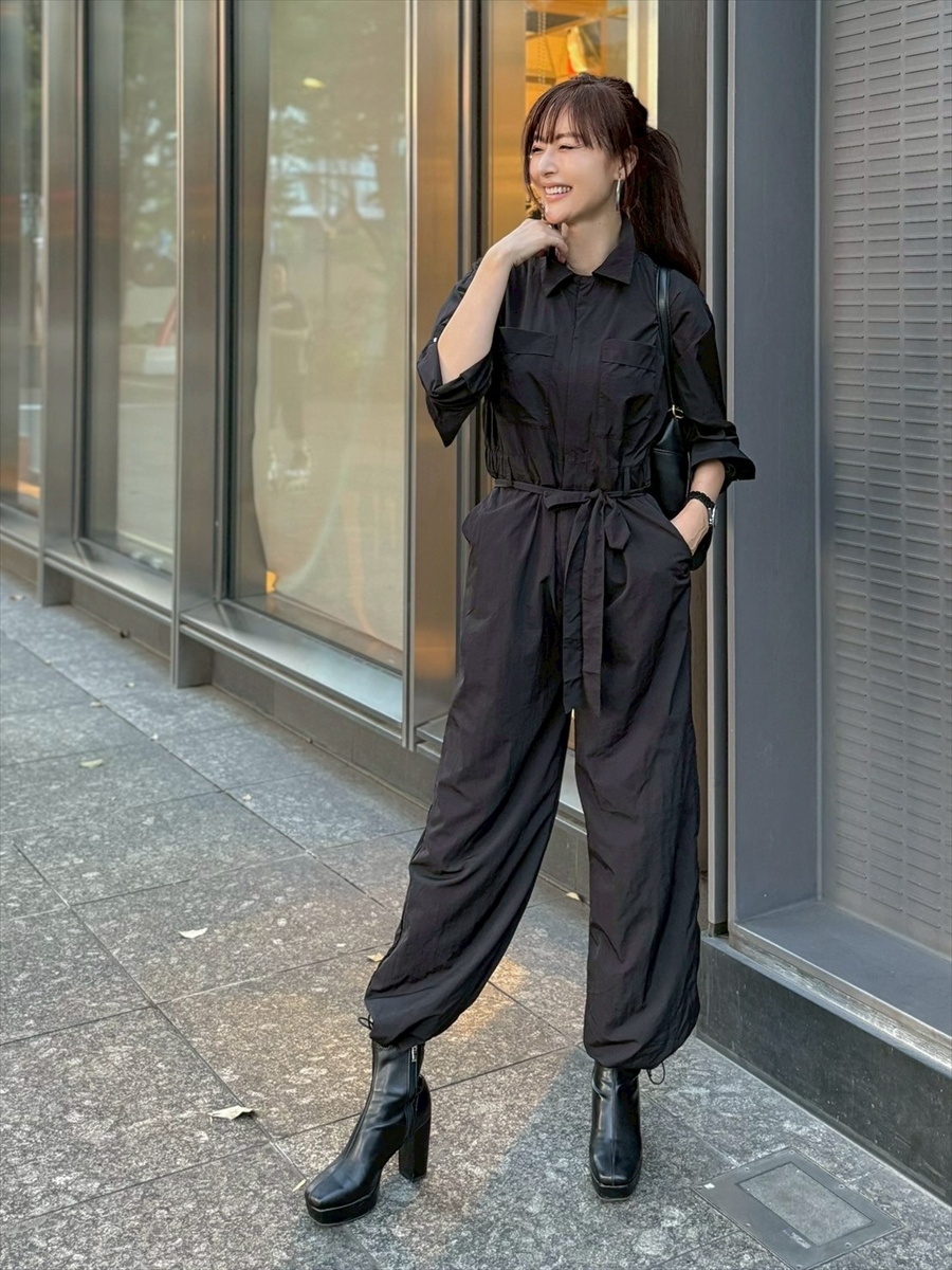 Shihoセレクト】ベルト付きジャンプスーツ Day and Grade