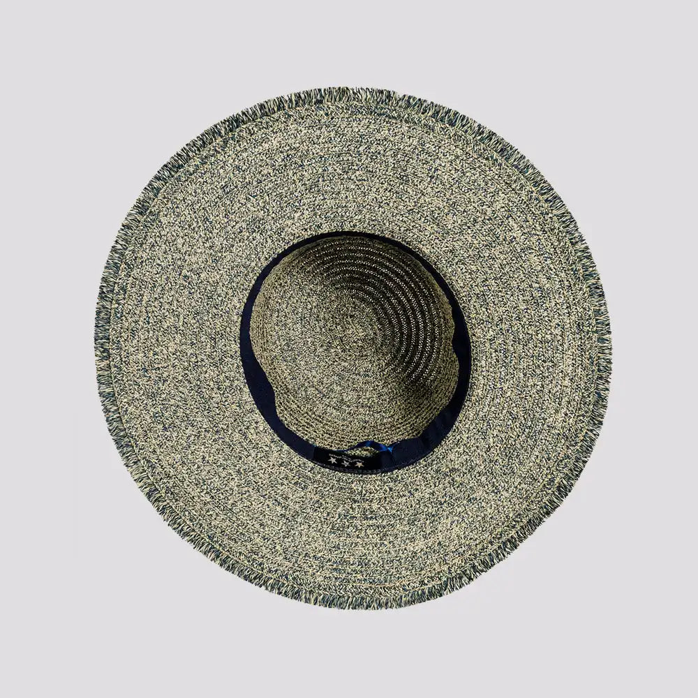 Joy | Womens Sewn Paper Braid Sun Hat with Fringe Edge – American