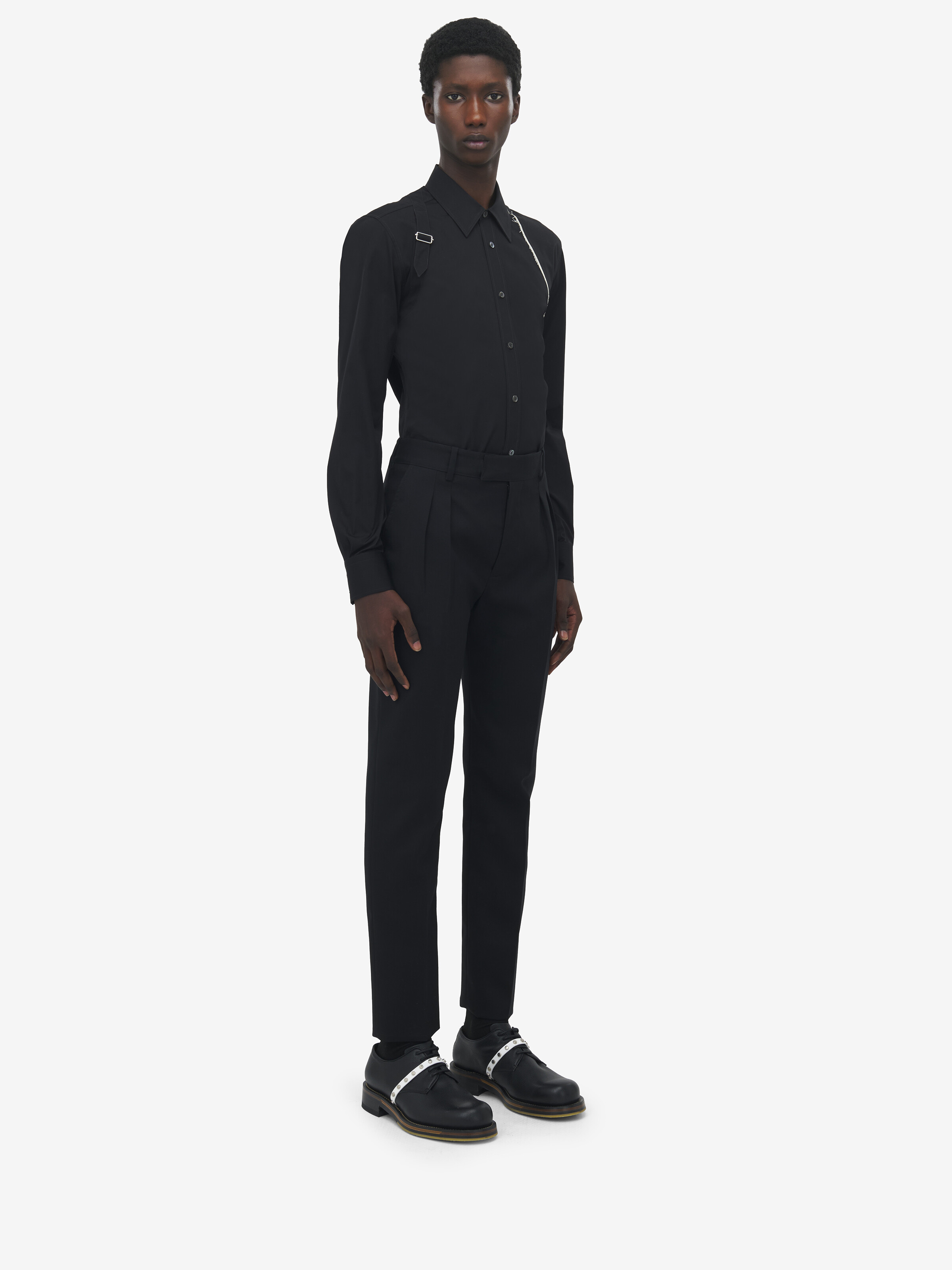 ウールモヘア テーラードパンツ | McQueen JP