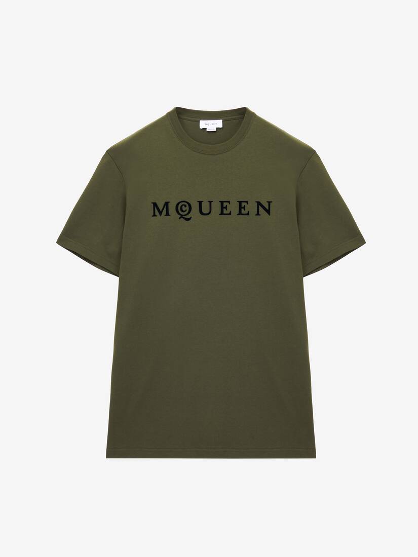 Men's McQueen-T-Shirt in Khaki | McQueen US
