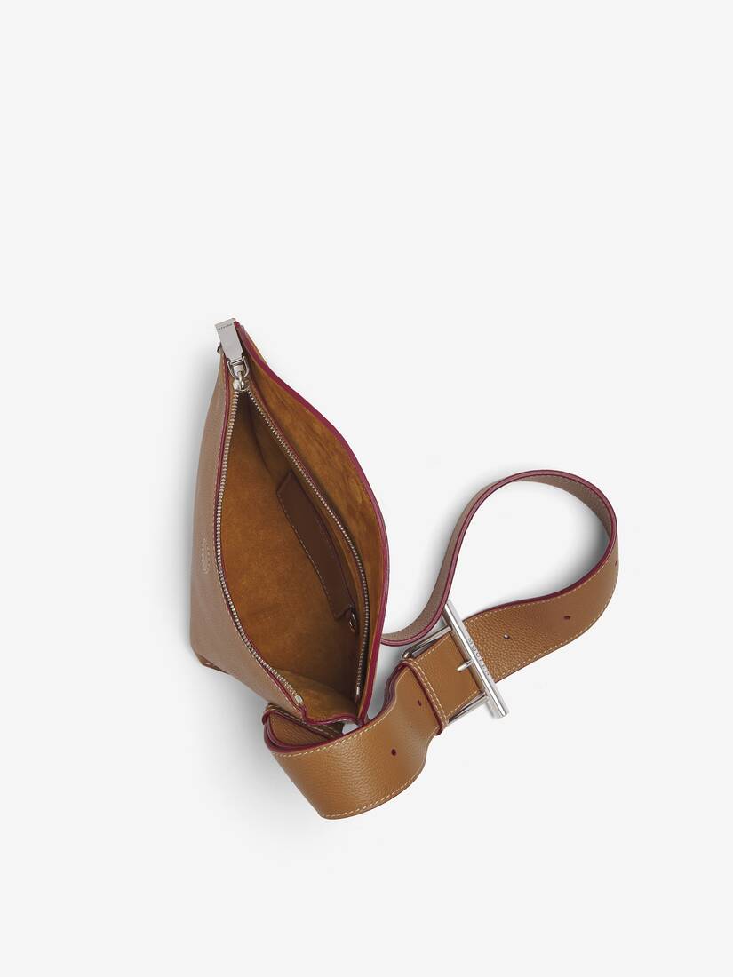 Women's T-Bar Sling Bag in Red | McQueen US