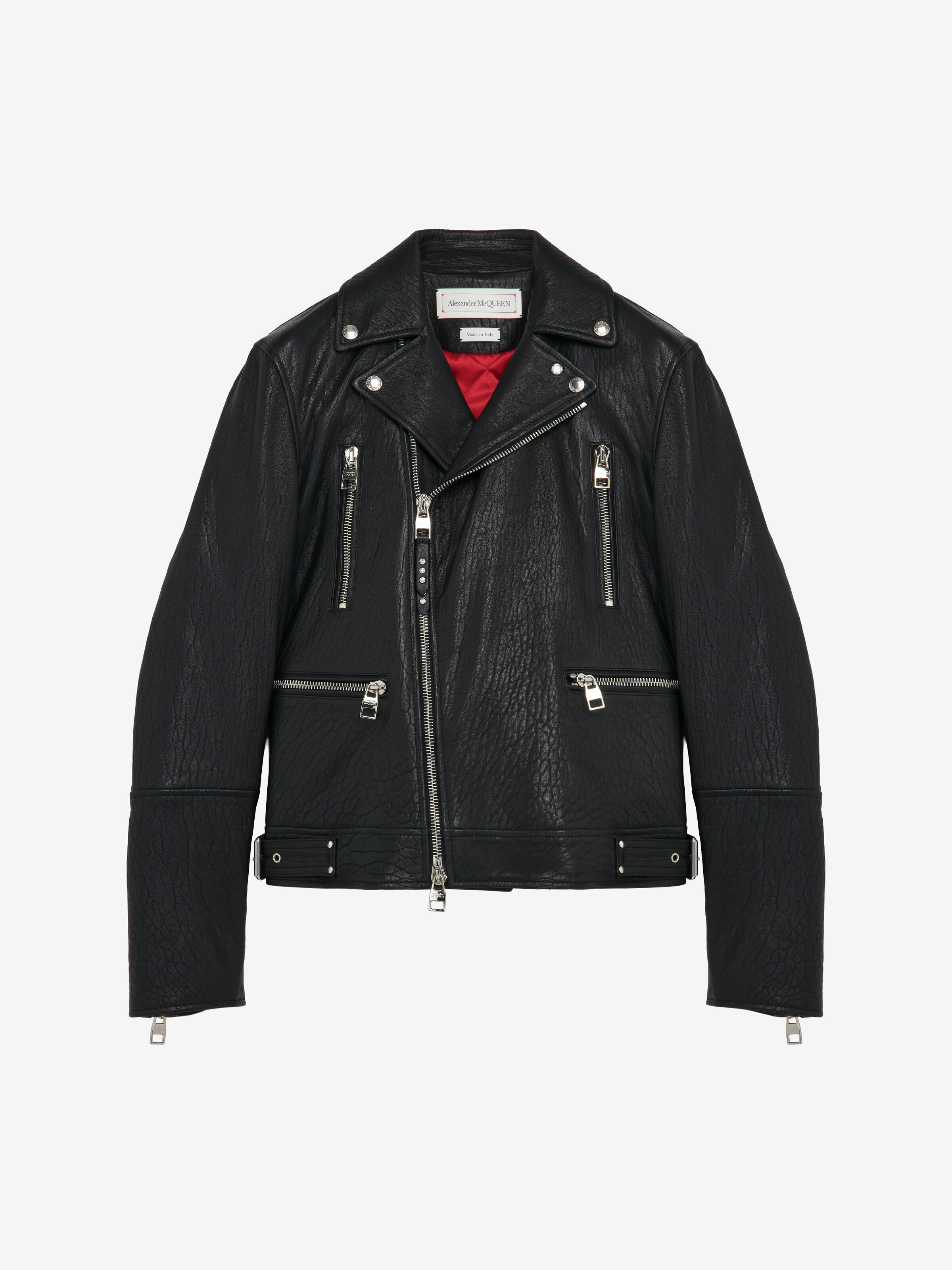 McQueen クラシック レザー バイカー ジャケット | McQueen JP