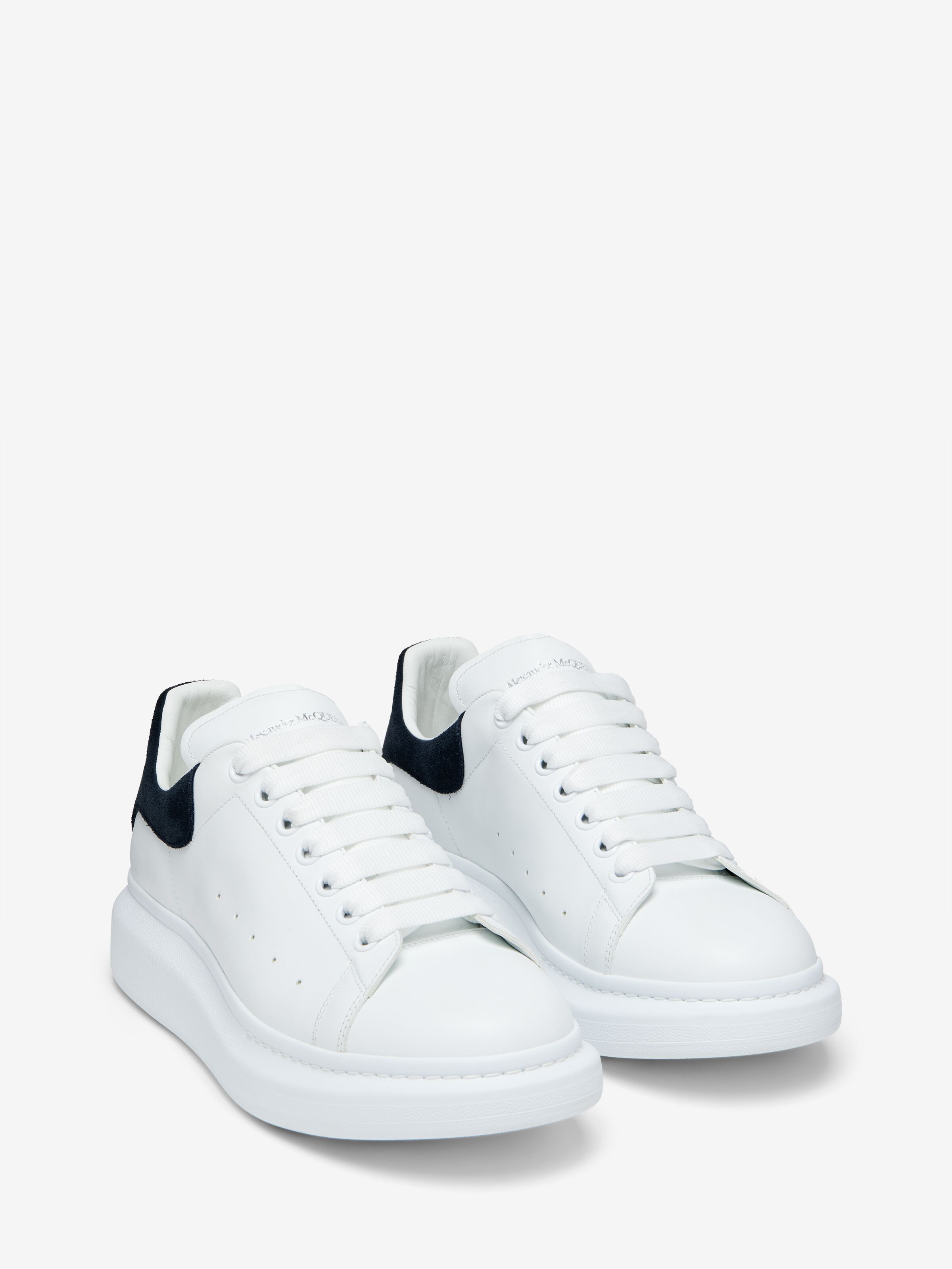 Men's Oversized Sneaker in White/Blue Grey | McQueen US