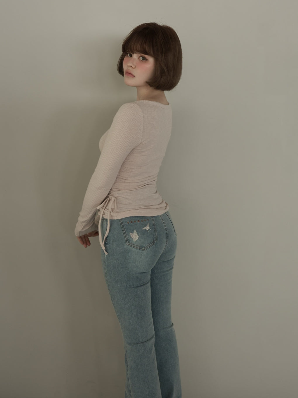 ANDMARY】Navi flare denim