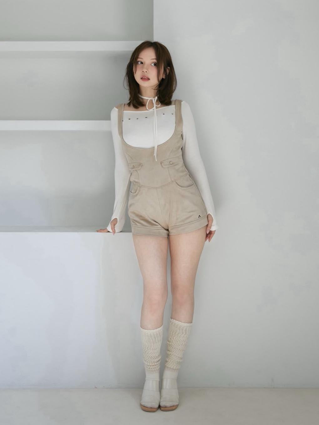 ANDMARY】Mary sheer logo tops