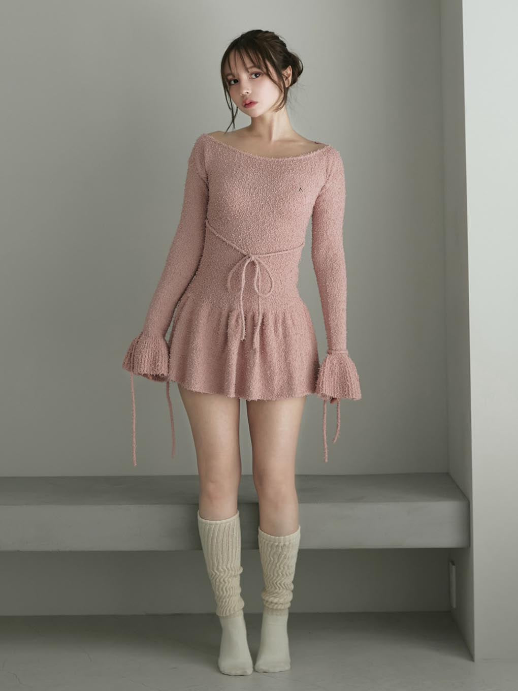 ANDMARY】Sailor knit mini dress