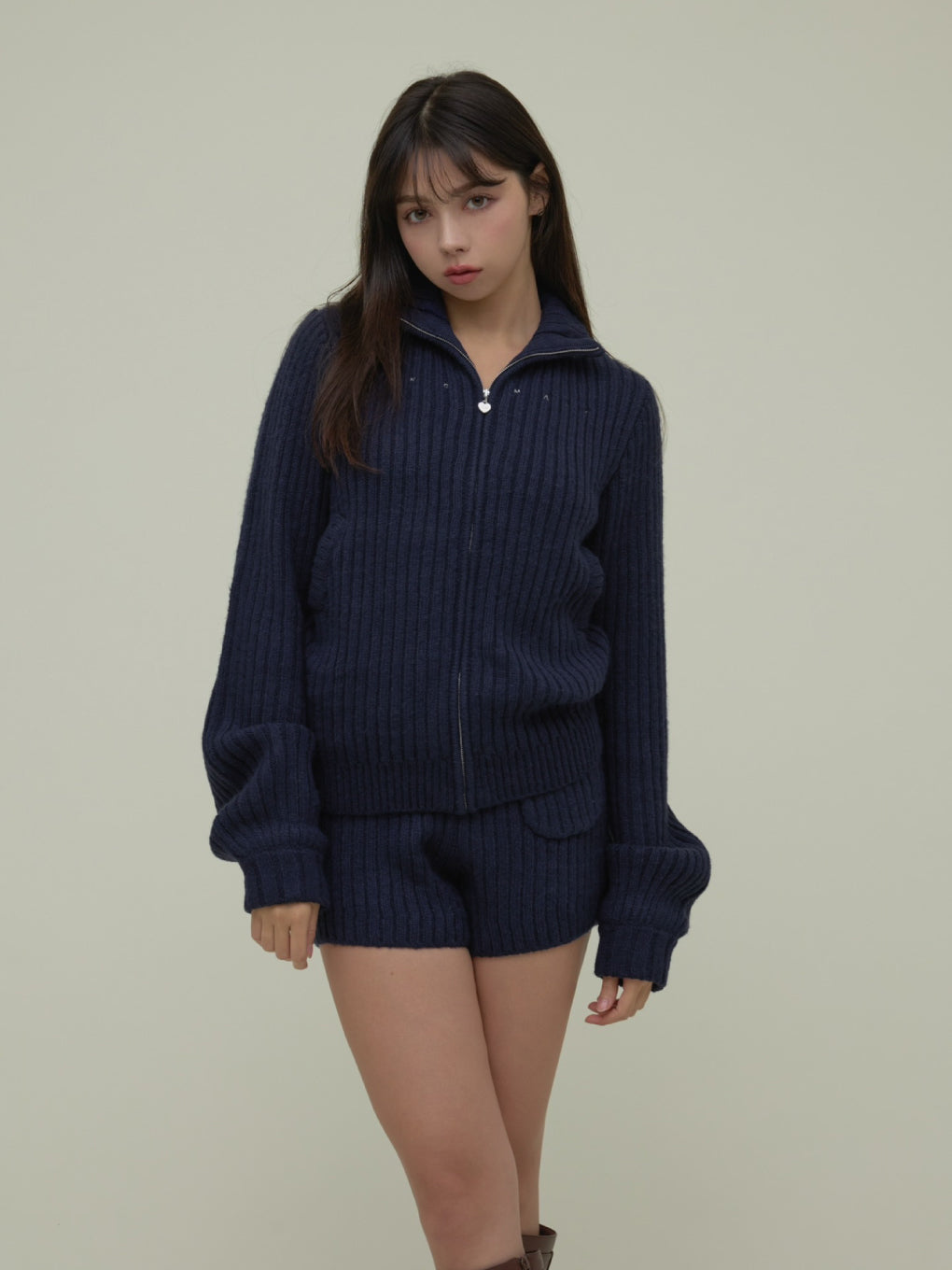 ANDMARY】Mary logo knit set up