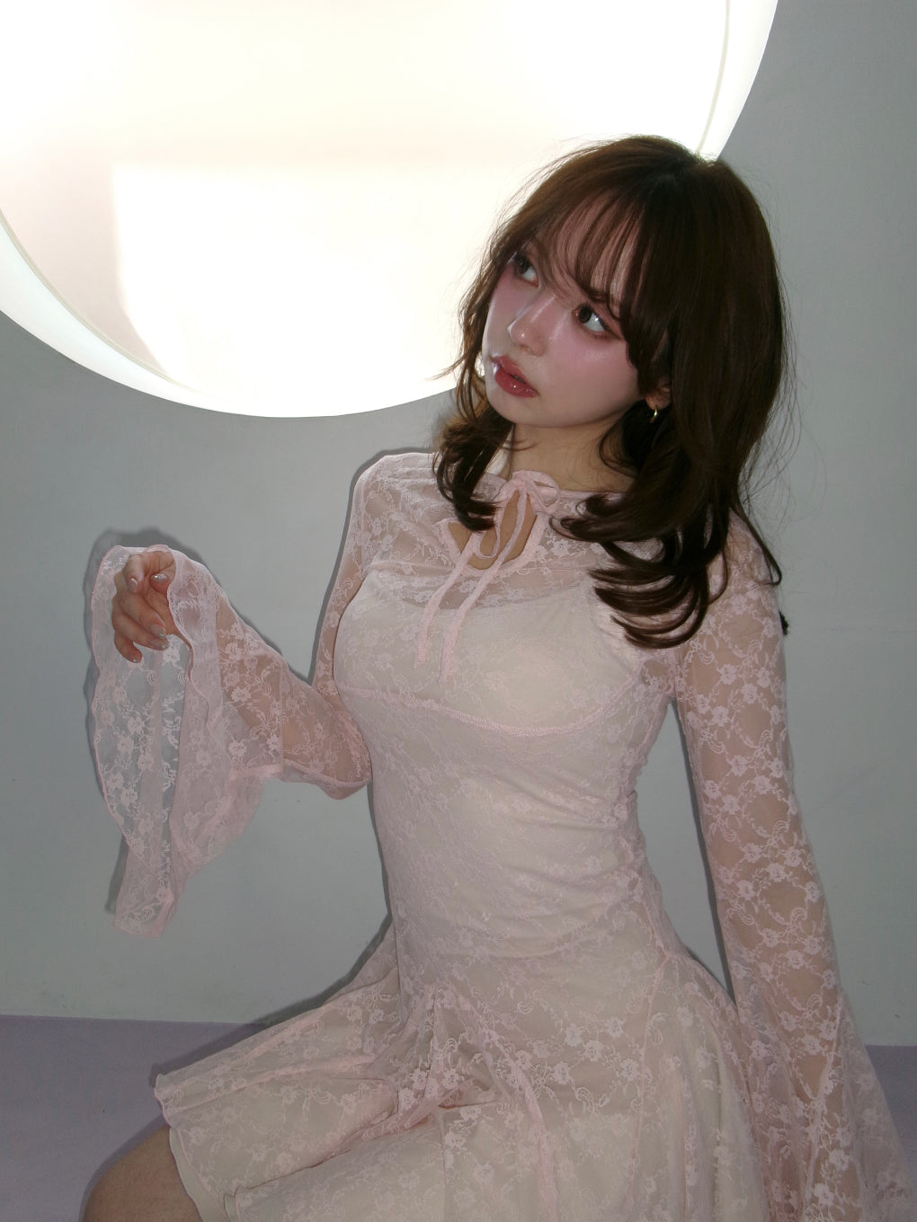 ANDMARY】Cereza lace mini dress