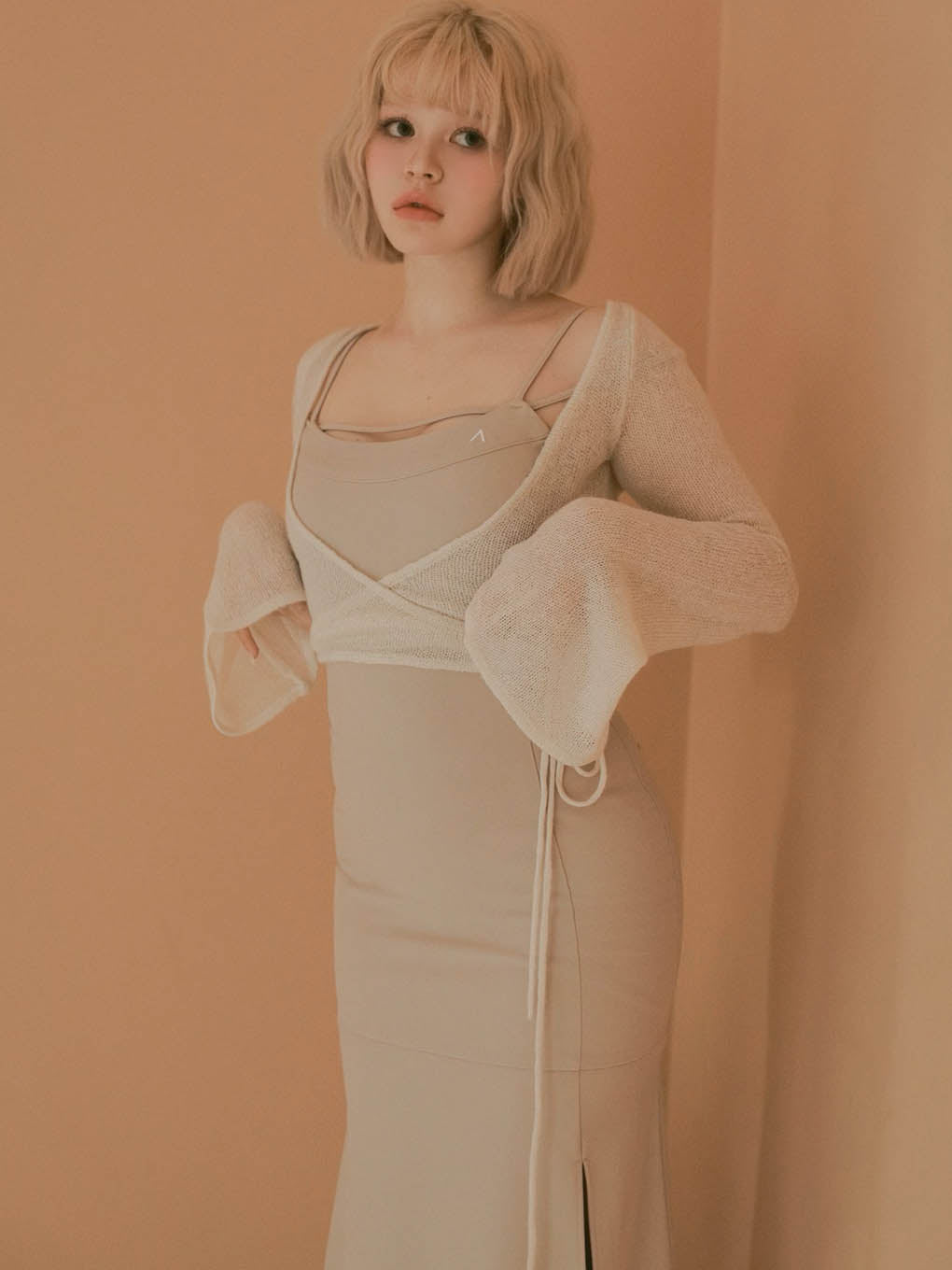 ANDMARY】Clair knit set dress