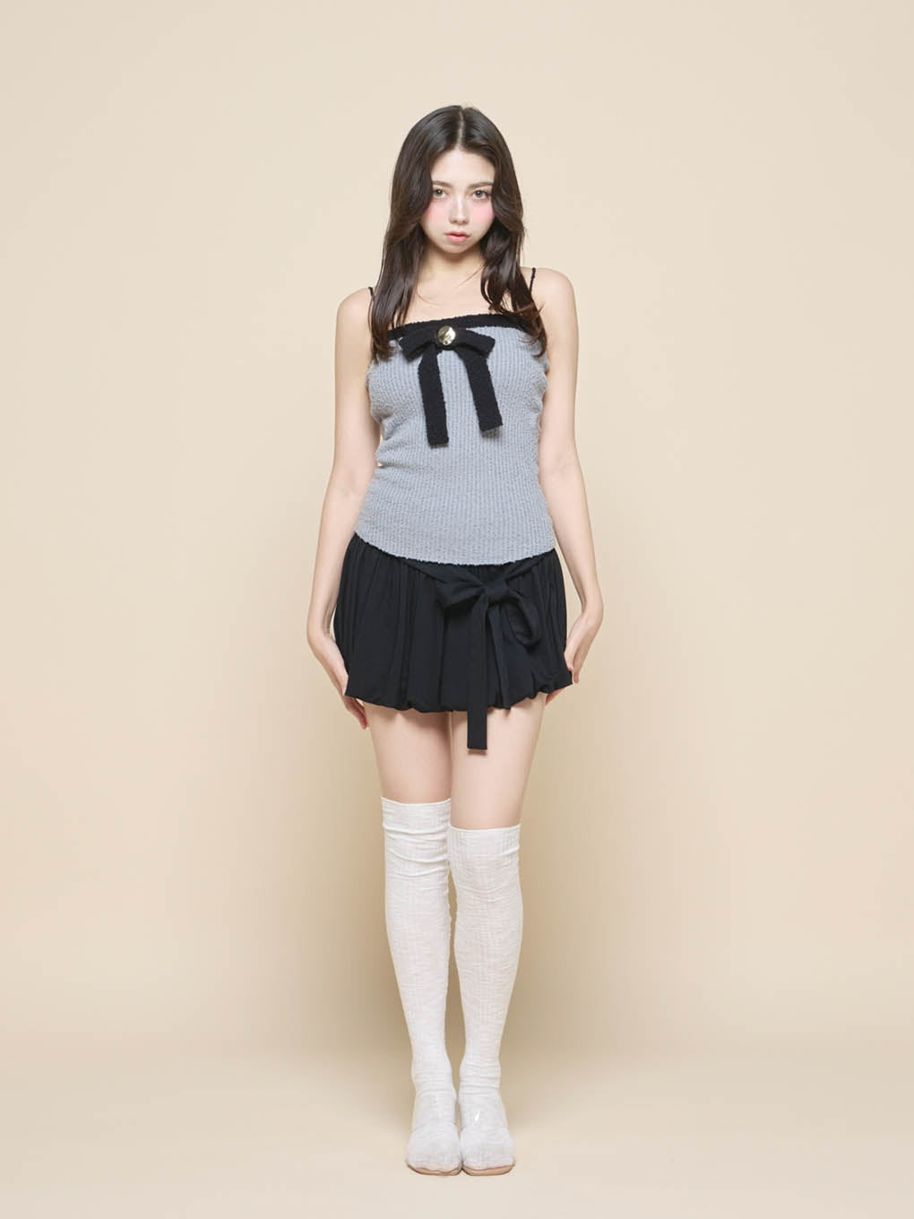 Bicolor ribbon tops