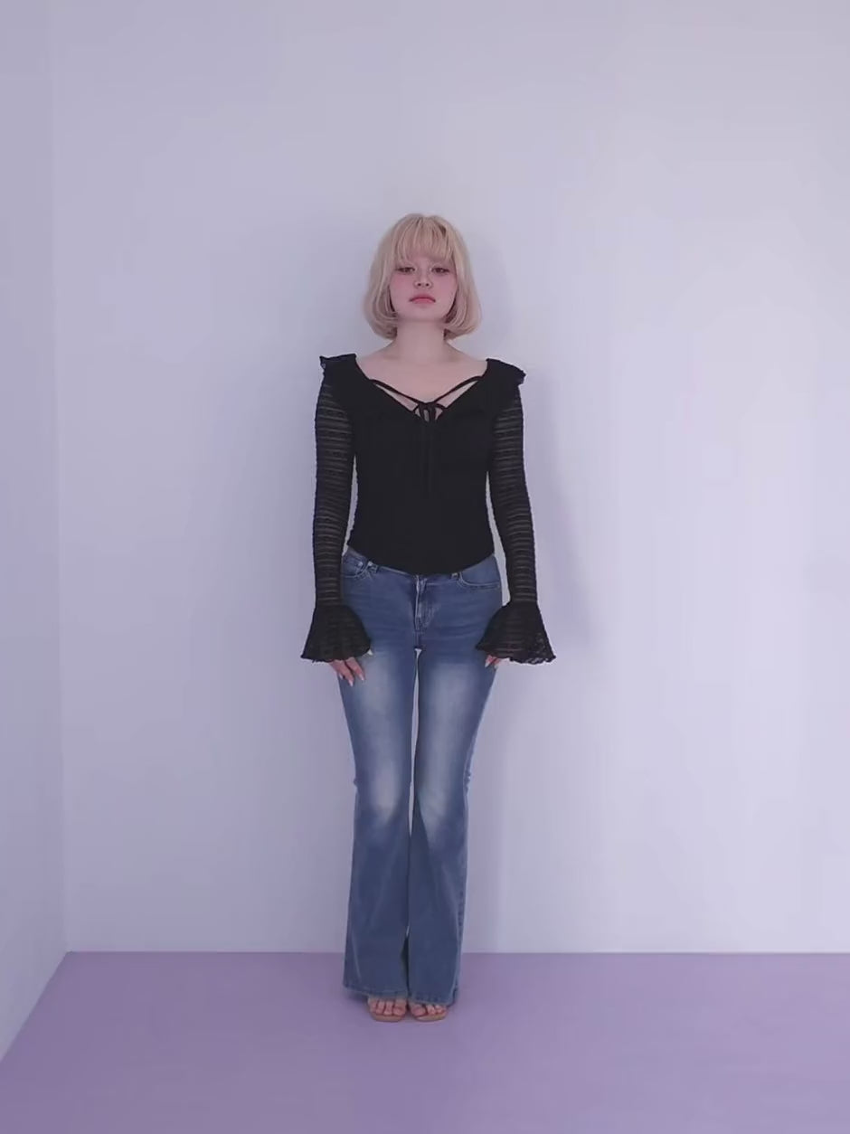 ANDMARY】Frill lacy tops