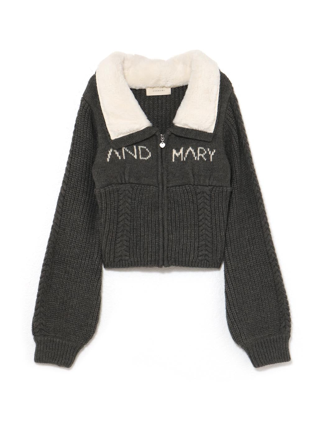 ANDMARY】Mary logo zip tops