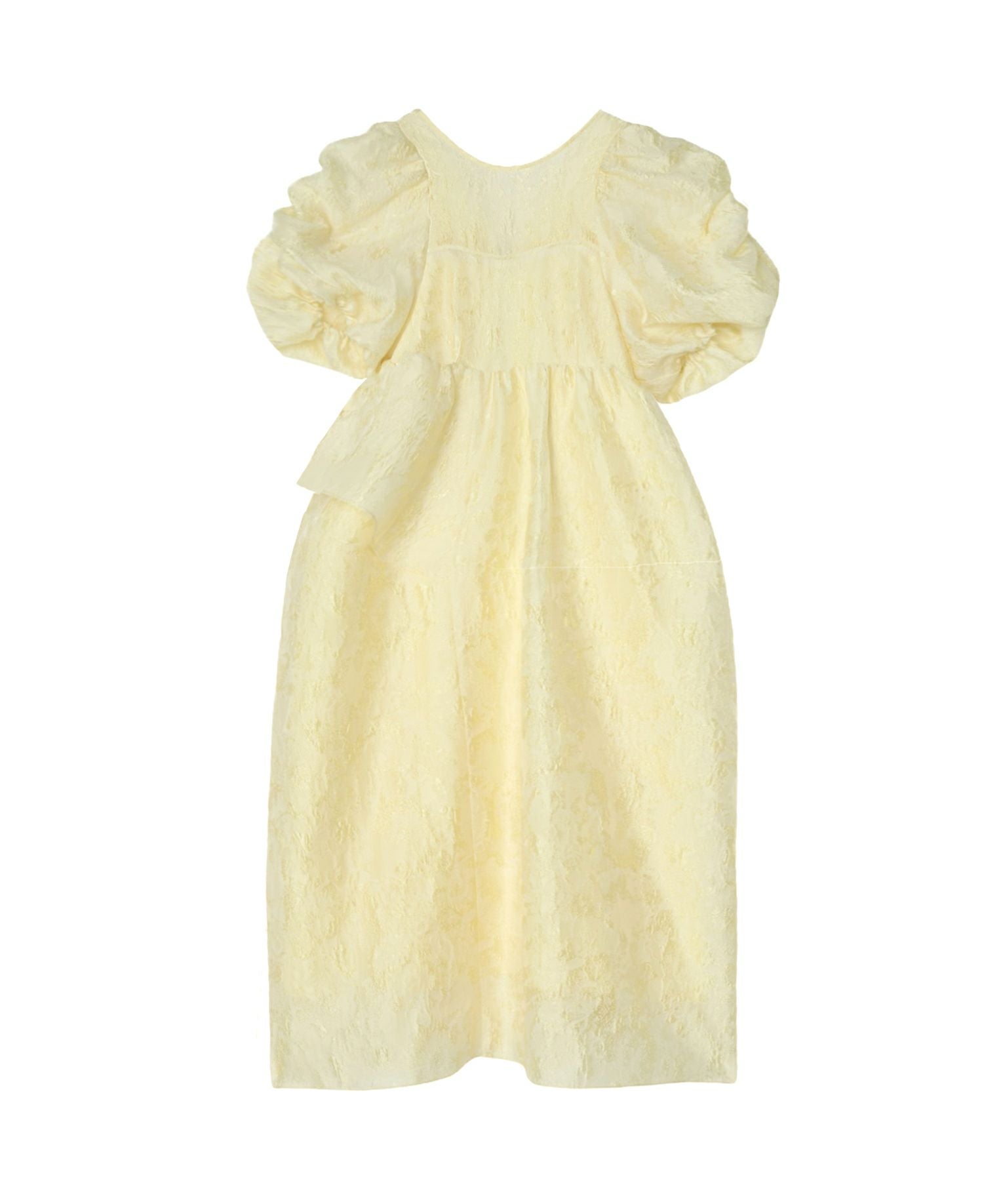 bubble sleeve jacquard dress | ANDRESD