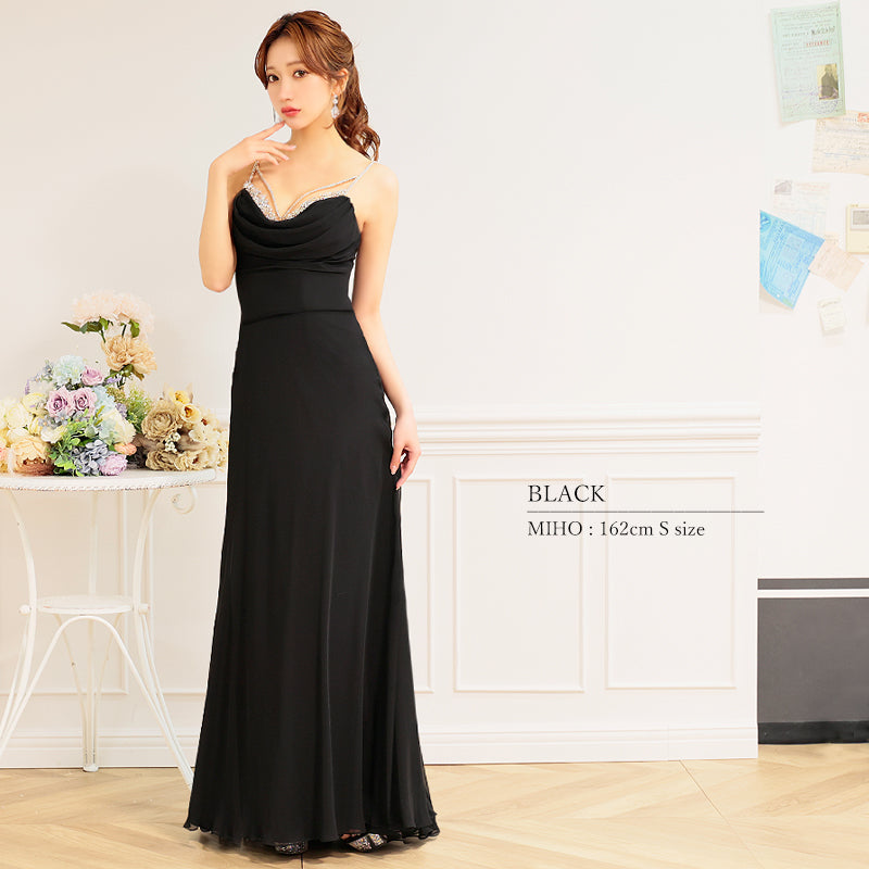 AngelR [エンジェルアール] バストビジューシフォンドレープフレア