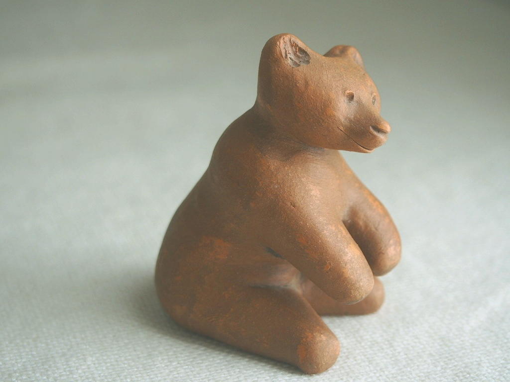 北欧ヴィンテージ Rutebo keramik 陶器のクマの置物 - a n t e n n a
