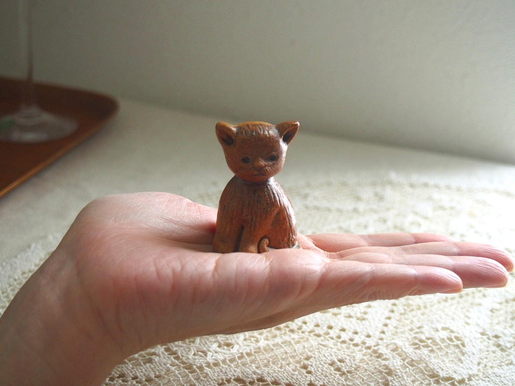 北欧ヴィンテージ Rutebo keramik 陶器のネコの置物 - a n t e n n a