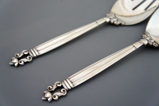 ジョージ・ジェンセン「サービングスプーン＆フォーク 二本セット