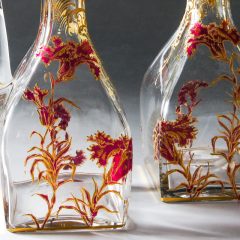 オールドバカラ「ジャポニスム 草花文 リキュールセット