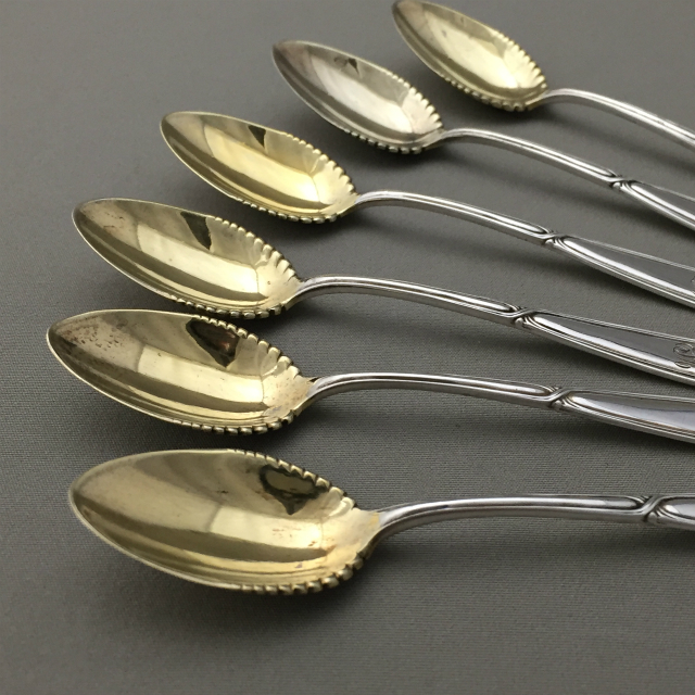 ティファニー「金彩 コーヒースプーン 6本セット」《アンティックかとう》