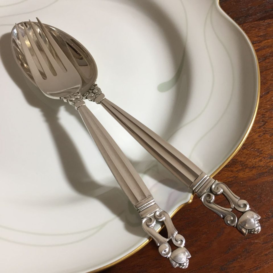 ジョージ・ジェンセン「“Acorn” ディナースプーン（大）長さ20.5cm