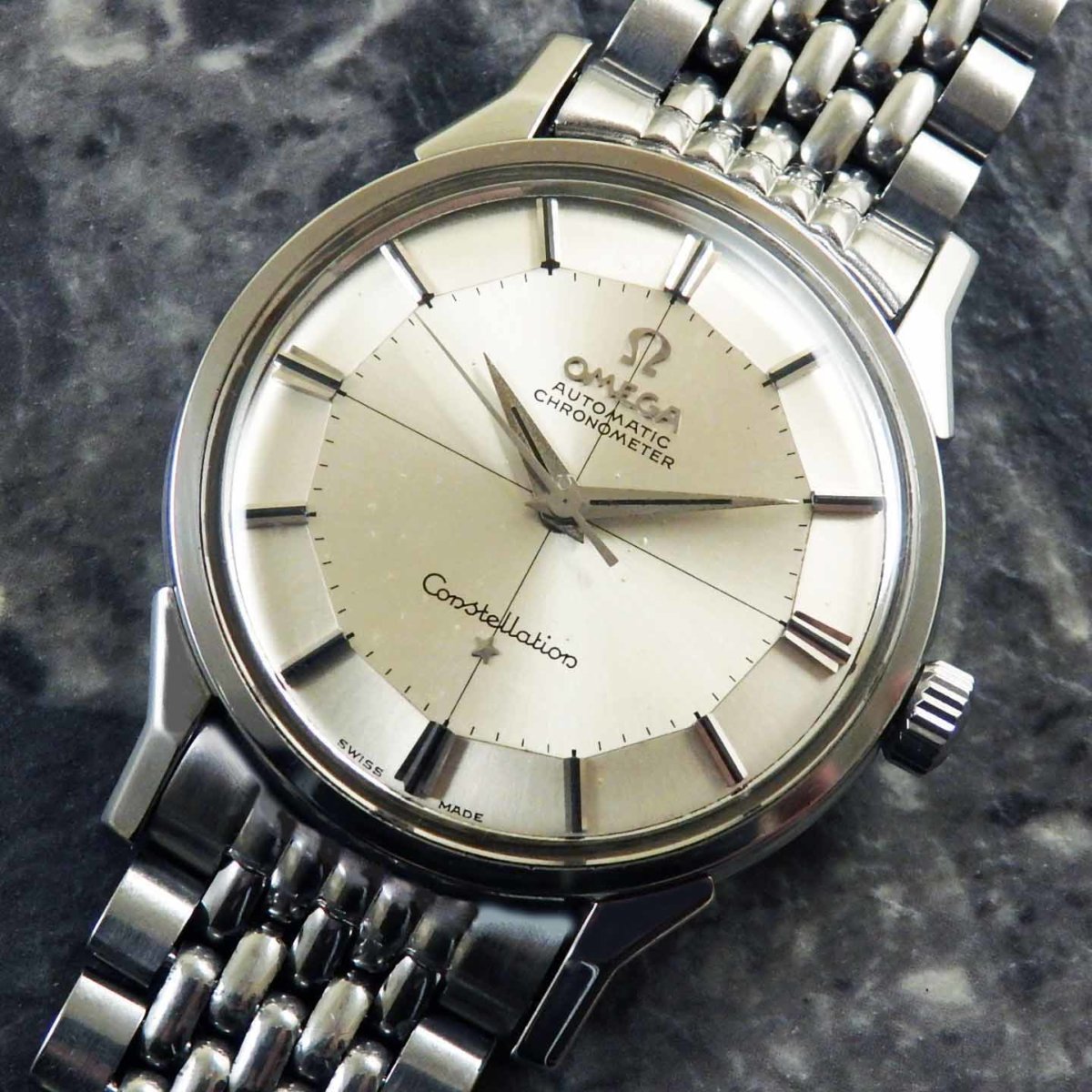 オメガ コンステレーション 12角オリジナルシルバーダイヤル 自動巻き