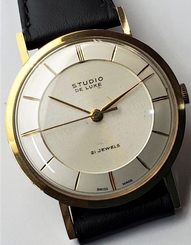STUDIO・スイス製・紳士用手巻き・デッドストック・1960年代
