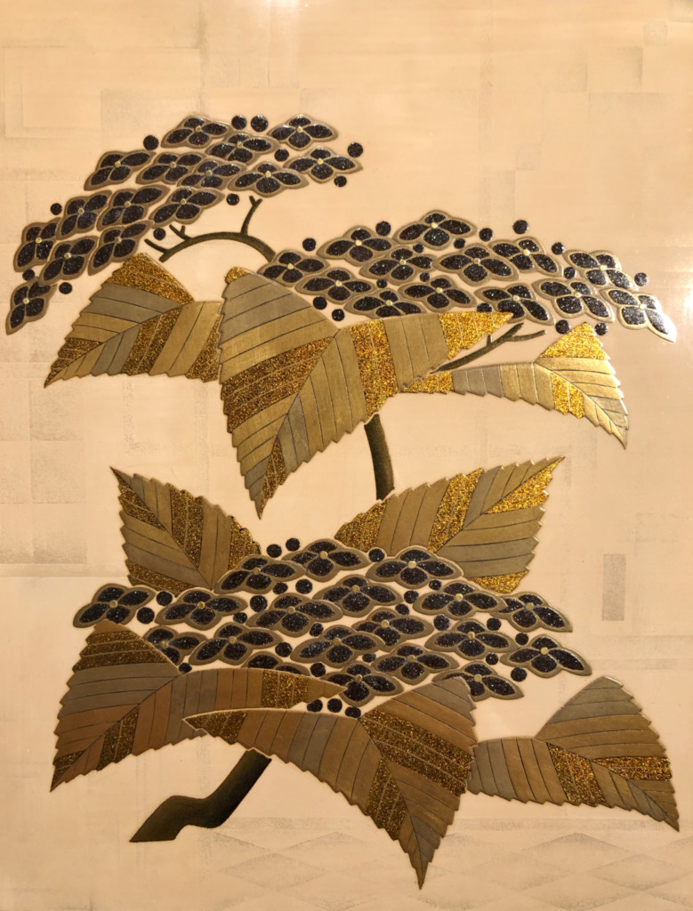 昭和の蒔絵師・川口虚舟作「紫陽花蒔絵硯箱」 - 古好屋 ブログ