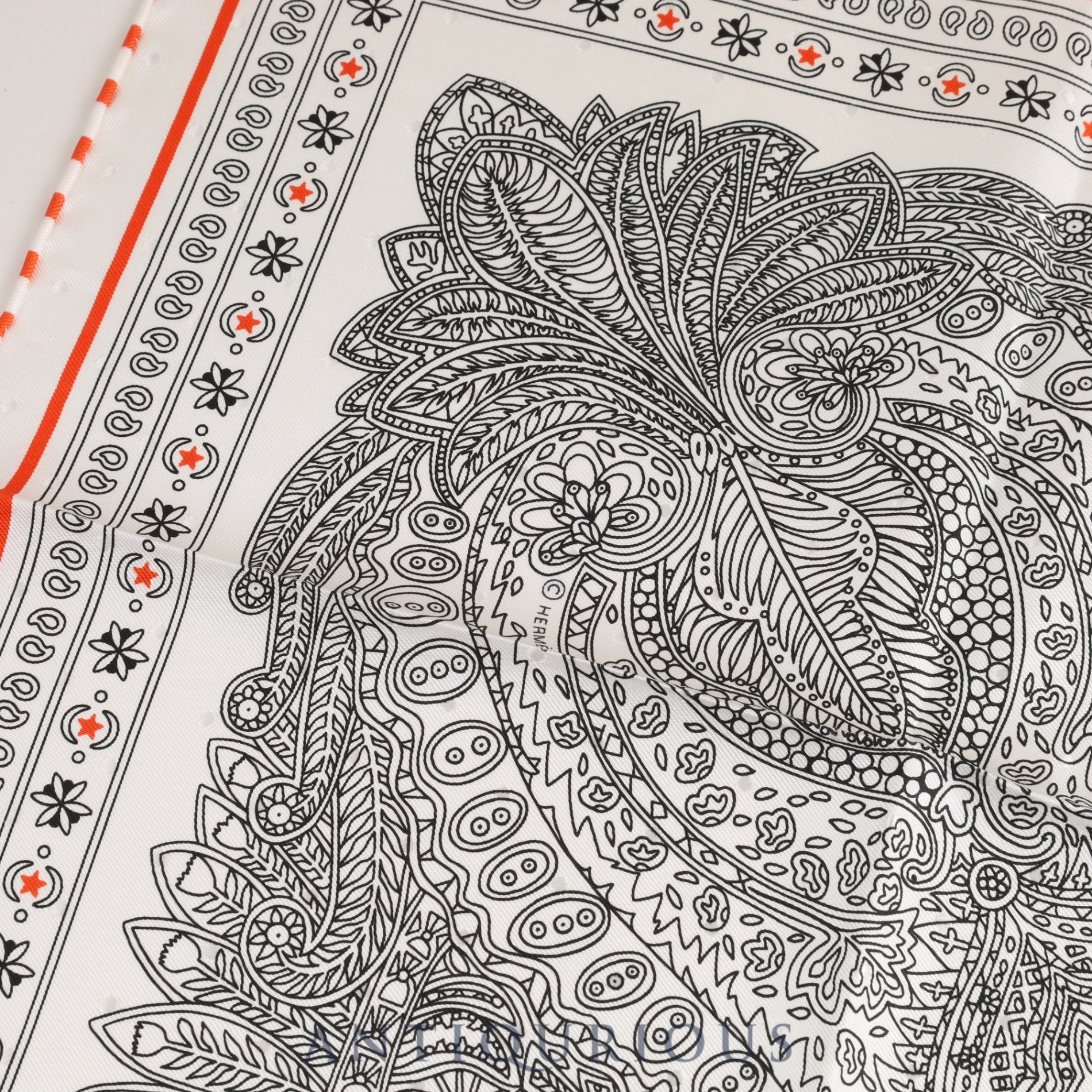 エルメス スカーフ カレ55 マハラニの庭 SILK100％ | 東京銀座の