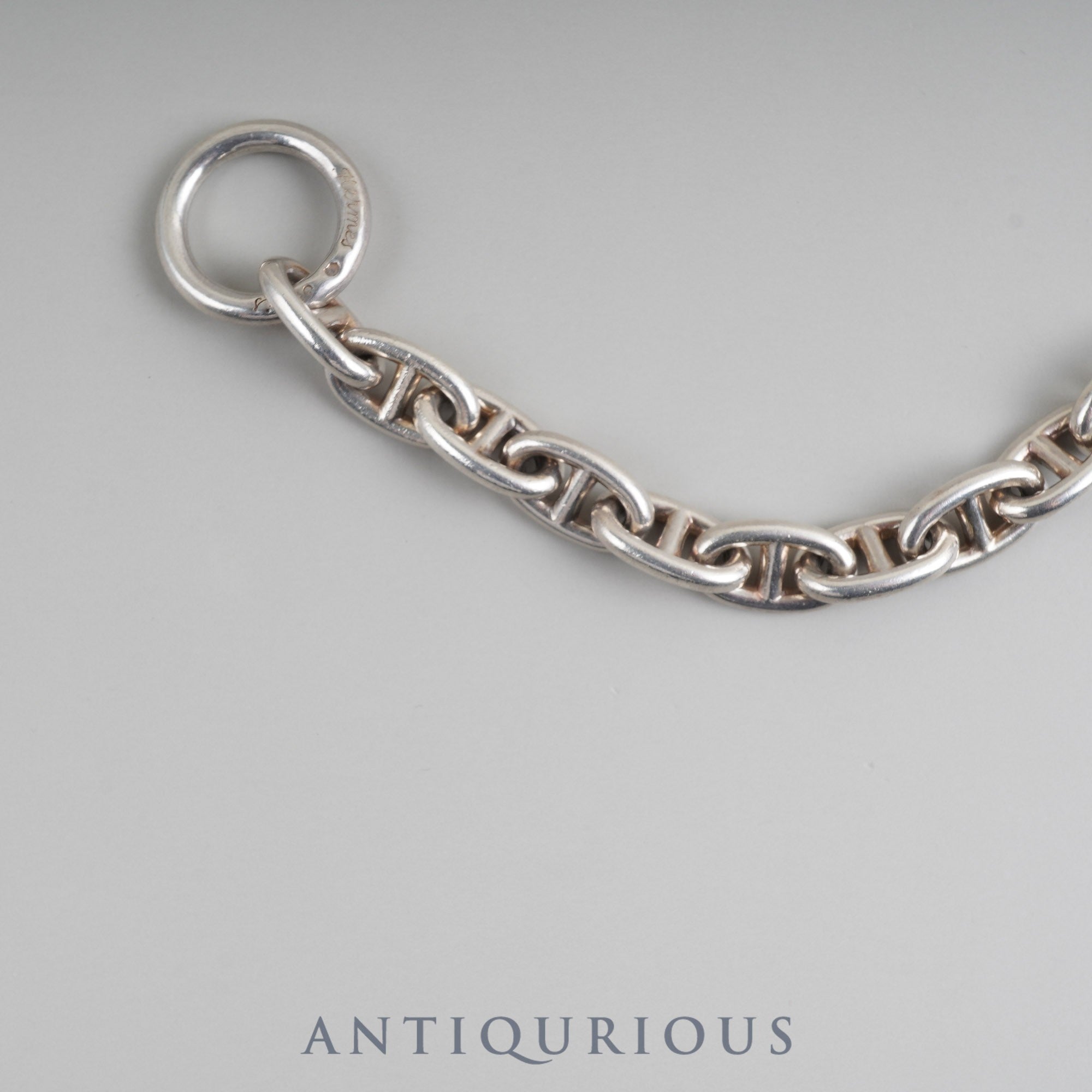 エルメス ブレスレット シェーヌダンクル MM 16コマ SV925 筆記体