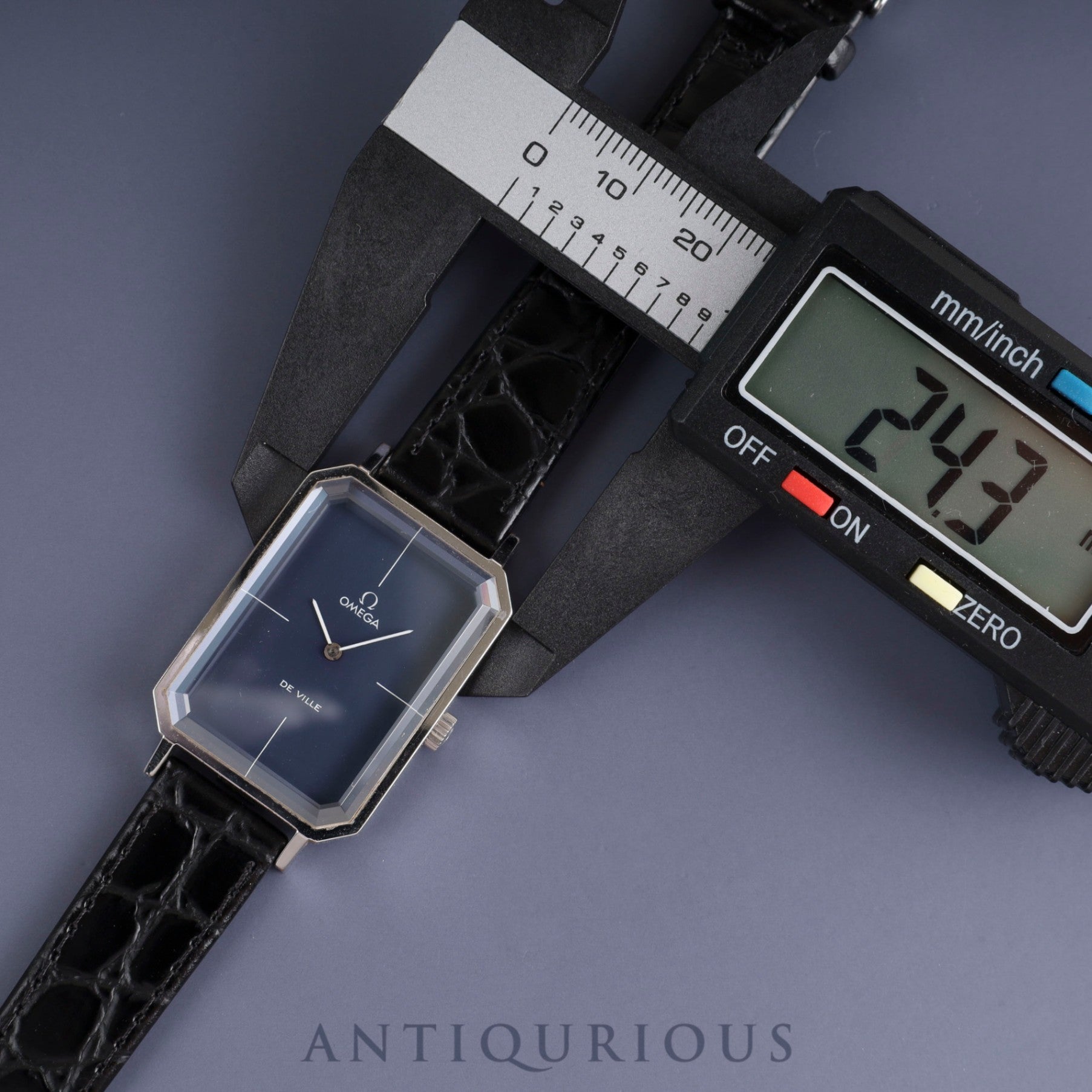 オメガ デ・ヴィル グリマデザイン 5110378 手巻き SS 革 社外尾錠（SS