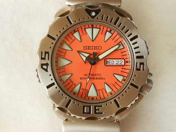 JA-0853| セイコー 4R36-01J0 オレンジモンスター 23石 メカニカル