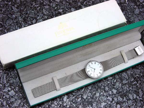 ジュベニア JUVENIA ホワイトローマンダイヤル 2針 手巻き 一体型