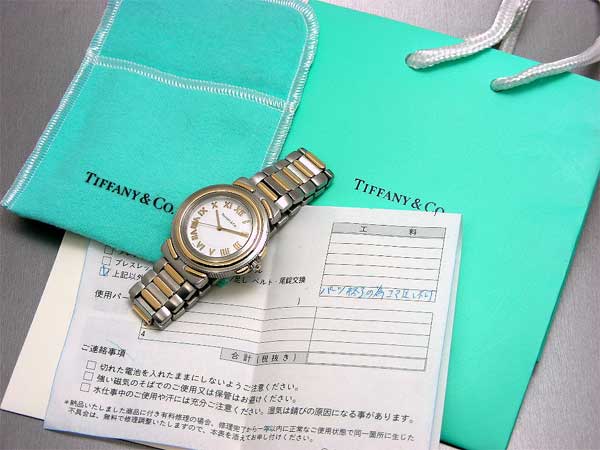 ティファニー TIFFANY インタリオ 18K&SS クオーツ | アンティー