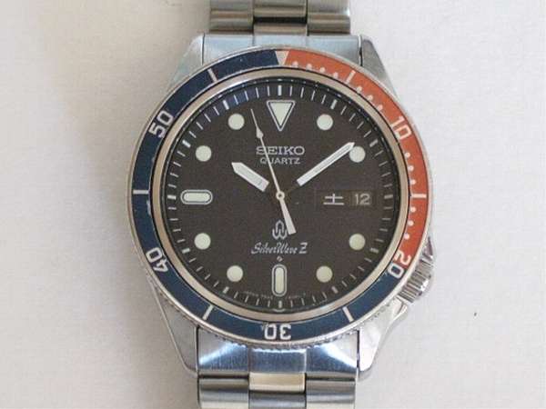 セイコー 赤青ダイバー シルバーウェーブZ 7546-606A クオーツ SEIKO