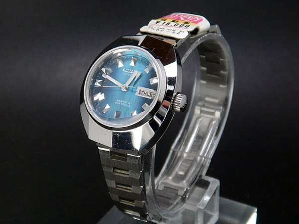 シチズン 未使用 コスモスターV2 自動巻き レディース 21石 ブルー