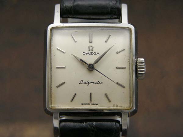 オメガ レディーマチック 自動巻き スクエア レディース | アンティー