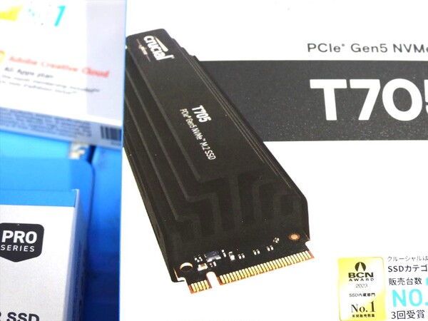 ASCII.jp：NVMe M.2 SSD最速クラスの読込1万4500MB/s！Crucial「T705